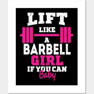 Life like a BARBELL Girl if you can, Baby Posters and Art